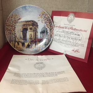 Bradford Exchange Plate L’ Arc De Triomphe NIB